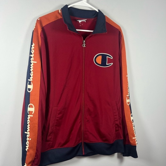 Champion Tricot “C” Logo Track Jacket Colorblock Large - Picture 5 of 7